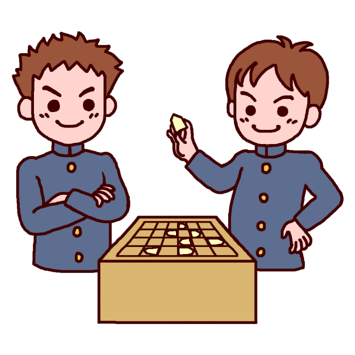 将棋2 カラー 囲碁 将棋の無料イラスト 部活動 クラブ活動 文化部 学校素材