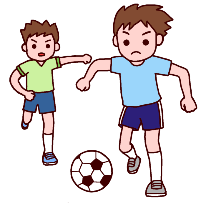 練習 カラー サッカーの無料イラスト 部活動 クラブ活動 運動部 学校素材
