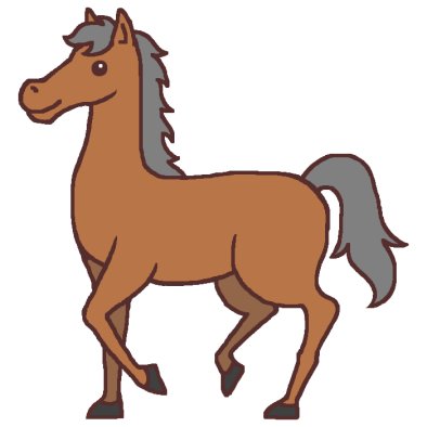 ウマ 馬 カラー かわいい動物のイラスト 無料素材 午 馬のイラスト画像まとめ Naver まとめ